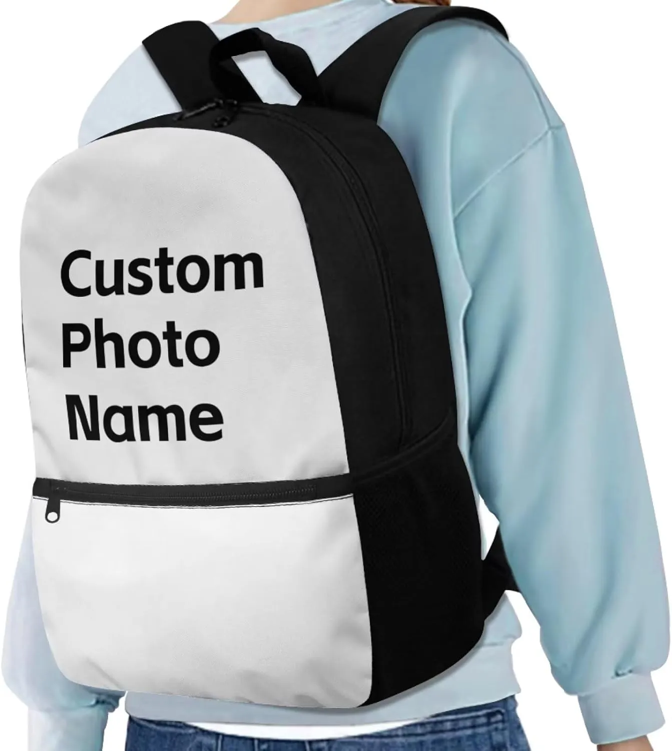 Personalized Backpacks for Kids Bookbag Custom Backpack Personalized with Name Photo Picture Boys School Bag Customize Backpack for Kids Teen Book Bag Back Pack