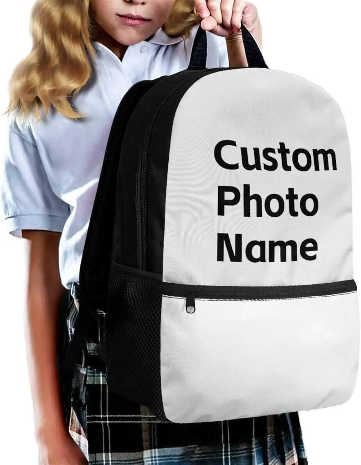Personalized Backpacks for Kids Bookbag Custom Backpack Personalized with Name Photo Picture Boys School Bag Customize Backpack for Kids Teen Book Bag Back Pack