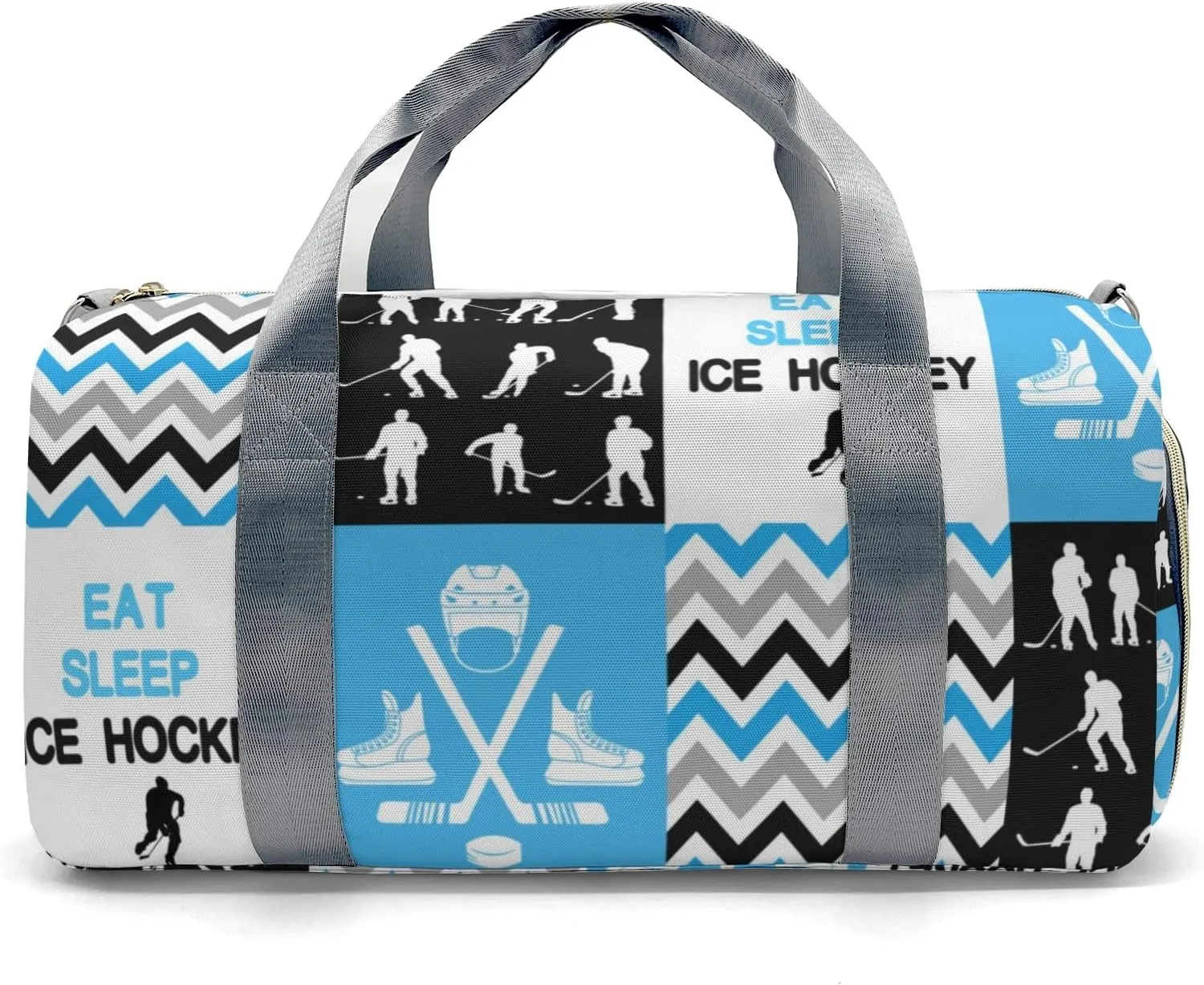 Personalized Ball Blue Custom Multi-functional Travel Bag, Unisex Portable Duffel Bag, Short Distance Travel Assistant