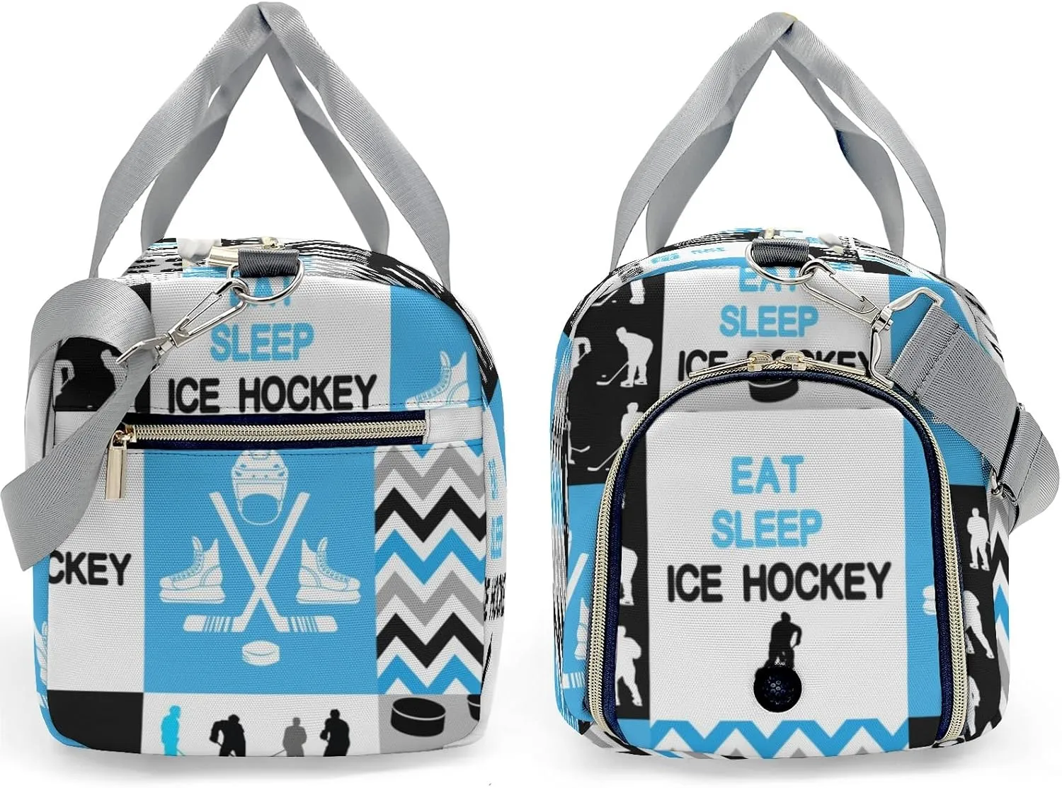 Personalized Ball Blue Custom Multi-functional Travel Bag, Unisex Portable Duffel Bag, Short Distance Travel Assistant