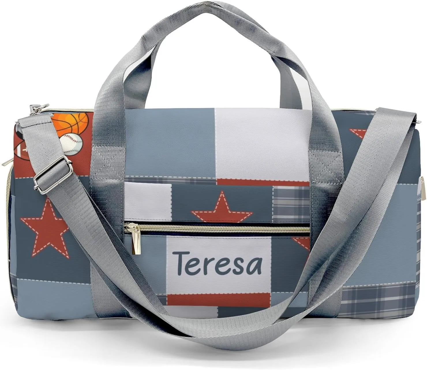 Personalized Ball Custom Multi-functional Travel Bag, Unisex Portable Duffel Bag, Short Distance Travel Assistant.