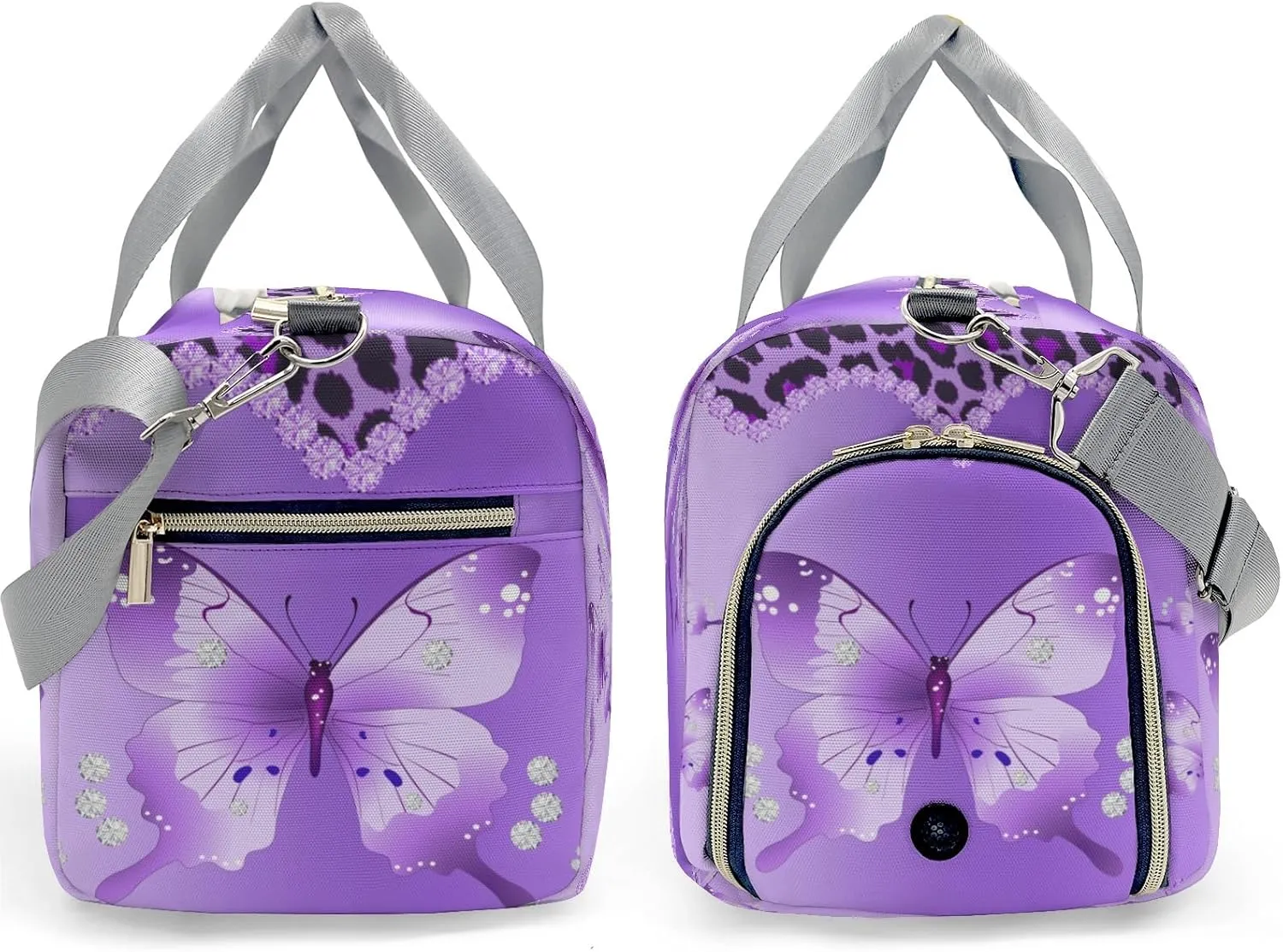 Personalized Butterfly Custom Multi-functional Travel Bag, Unisex Portable Duffel Bag, Short Distance Travel Assistant