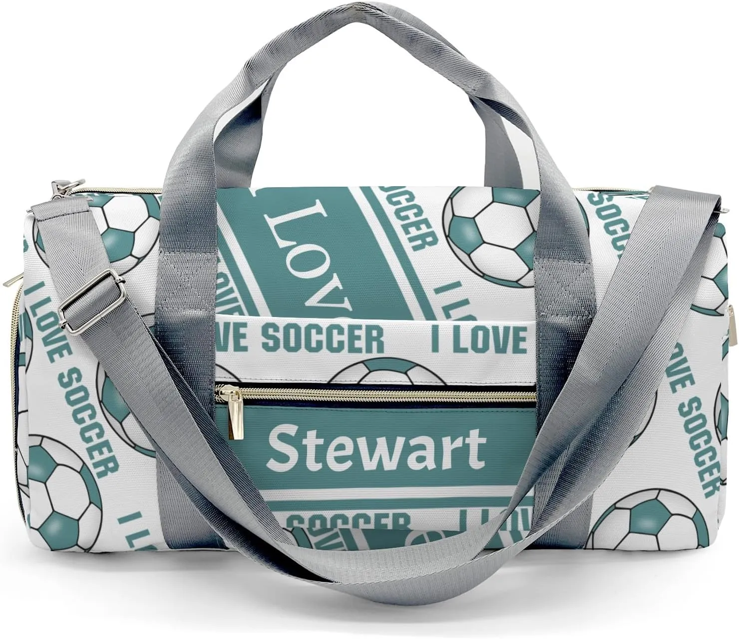 Personalized Soccer Custom Multi-functional Travel Bag, Unisex Portable Duffel Bag, Short Distance Travel Assistant