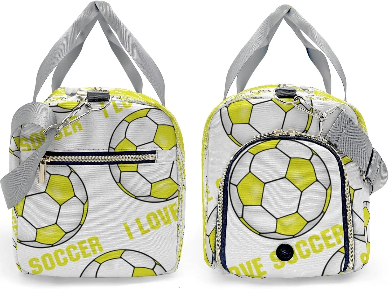 Personalized Soccer Custom Multi-functional Travel Bag, Unisex Portable Duffel Bag, Short Distance Travel Assistant
