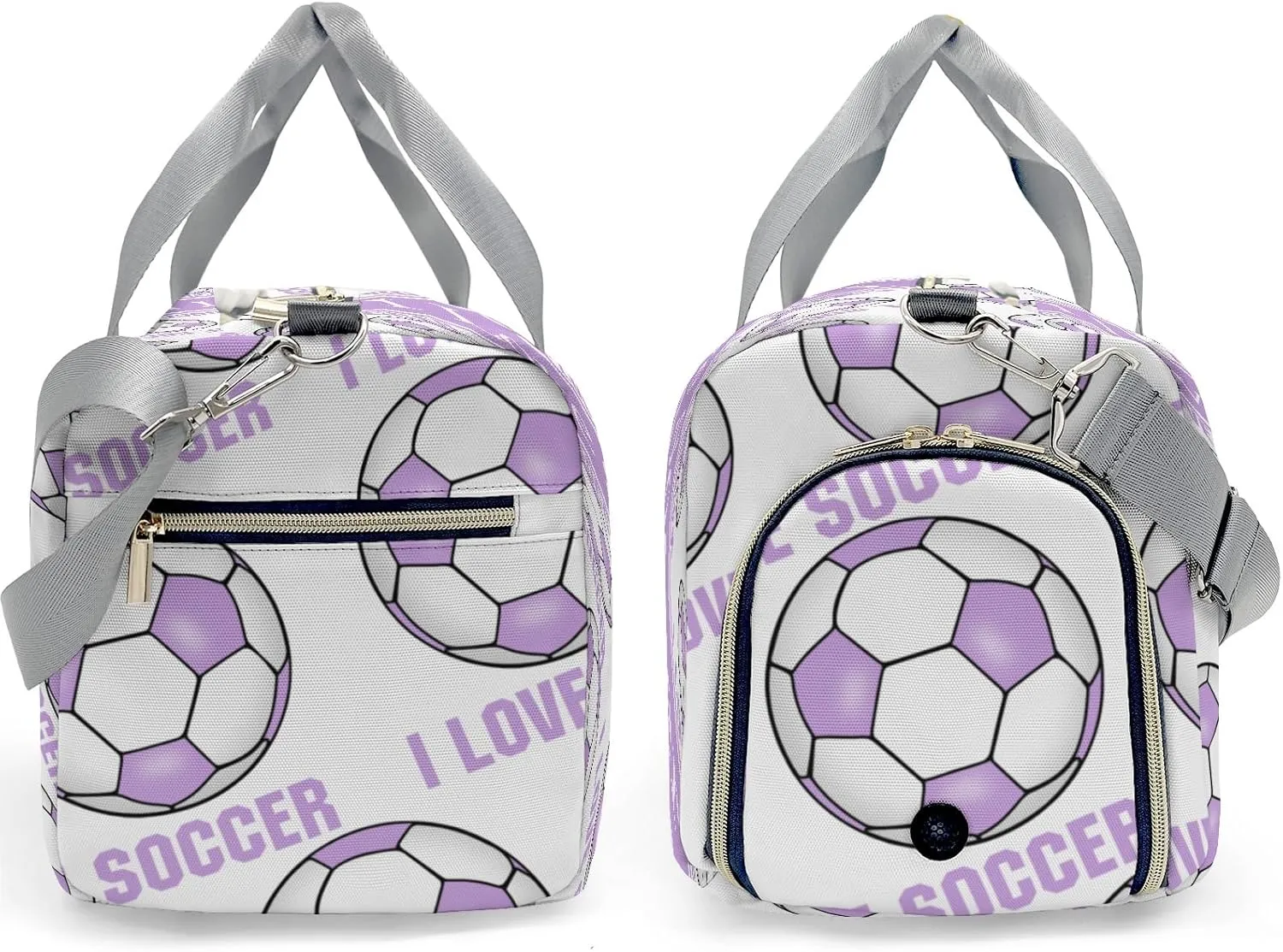 Personalized Soccer Custom Multi-functional Travel Bag, Unisex Portable Duffel Bag, Short Distance Travel Assistant