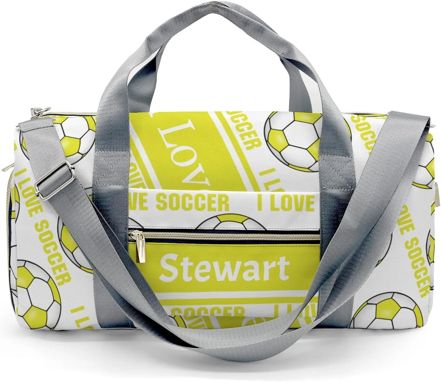 Personalized Soccer Custom Multi-functional Travel Bag, Unisex Portable Duffel Bag, Short Distance Travel Assistant