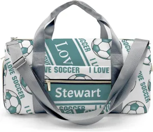 Personalized Soccer Custom Multi-functional Travel Bag, Unisex Portable Duffel Bag, Short Distance Travel Assistant