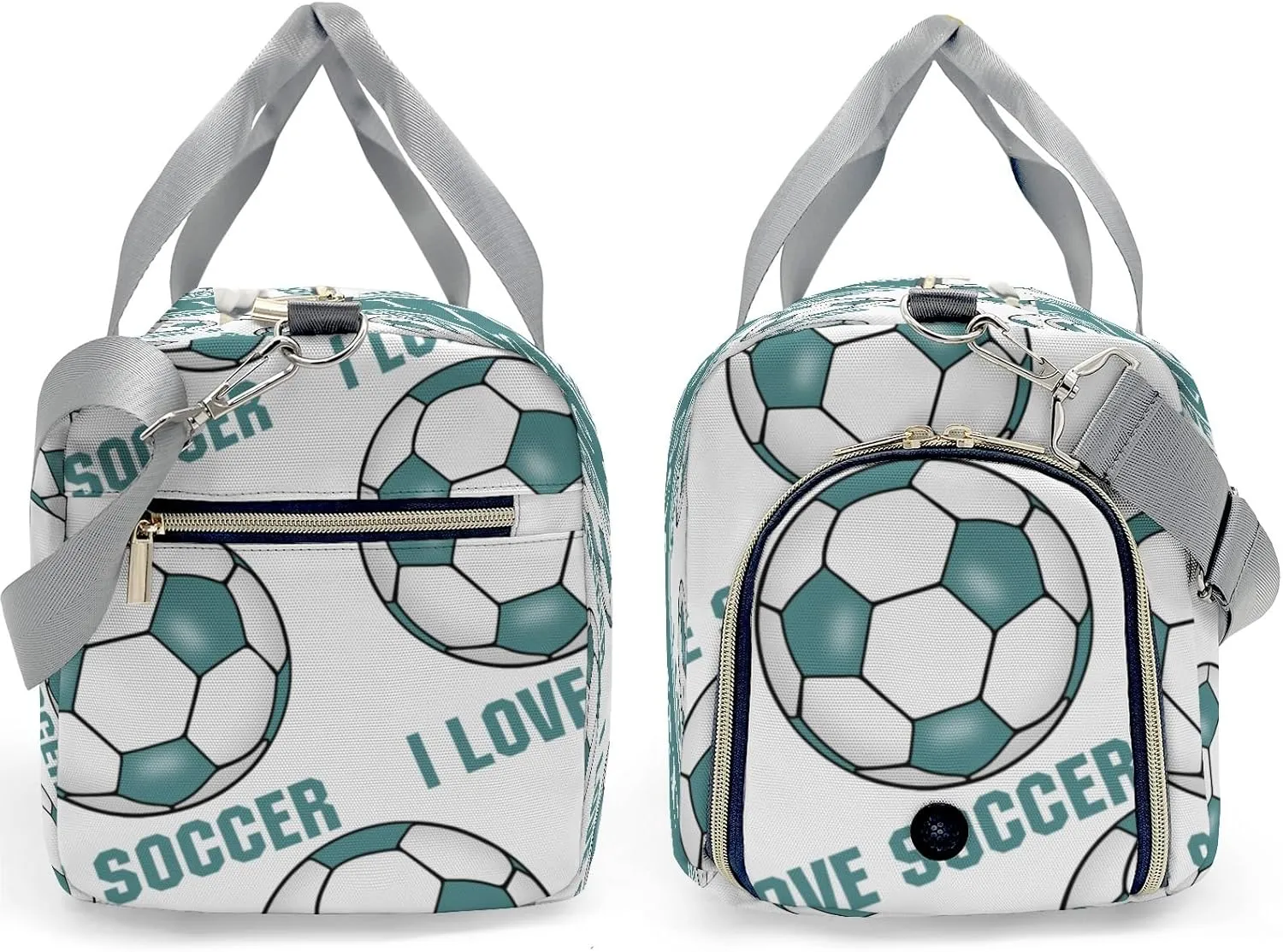 Personalized Soccer Custom Multi-functional Travel Bag, Unisex Portable Duffel Bag, Short Distance Travel Assistant
