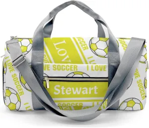 Personalized Soccer Custom Multi-functional Travel Bag, Unisex Portable Duffel Bag, Short Distance Travel Assistant