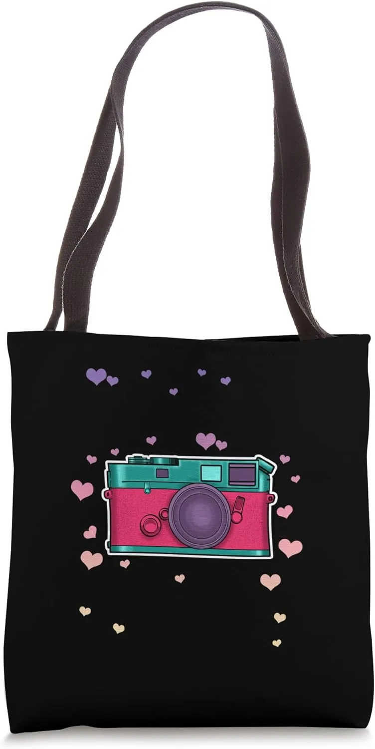 Photography Is a Work of Heart Camera Photographer Filmmaker Tote Bag