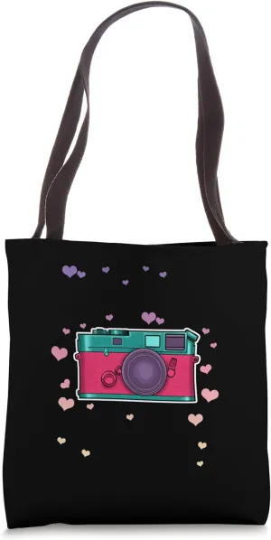 Photography Is a Work of Heart Camera Photographer Filmmaker Tote Bag