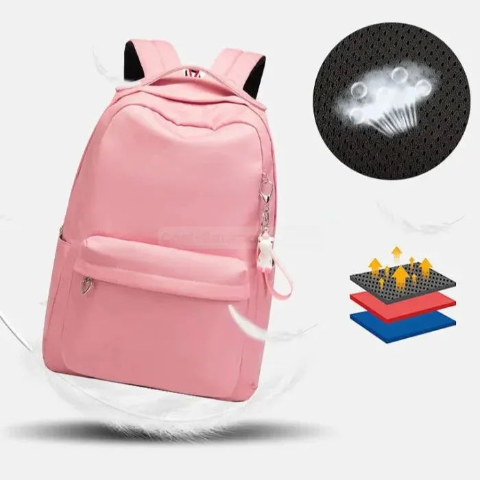 Pink Middle school backpack
