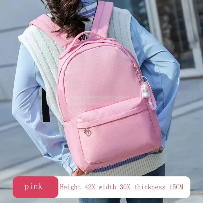 Pink Middle school backpack