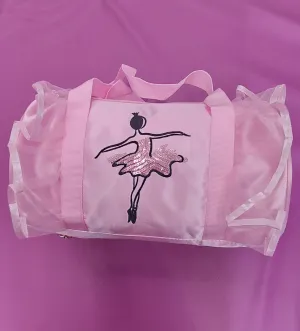 Pink Satin Barrel Dance Bag