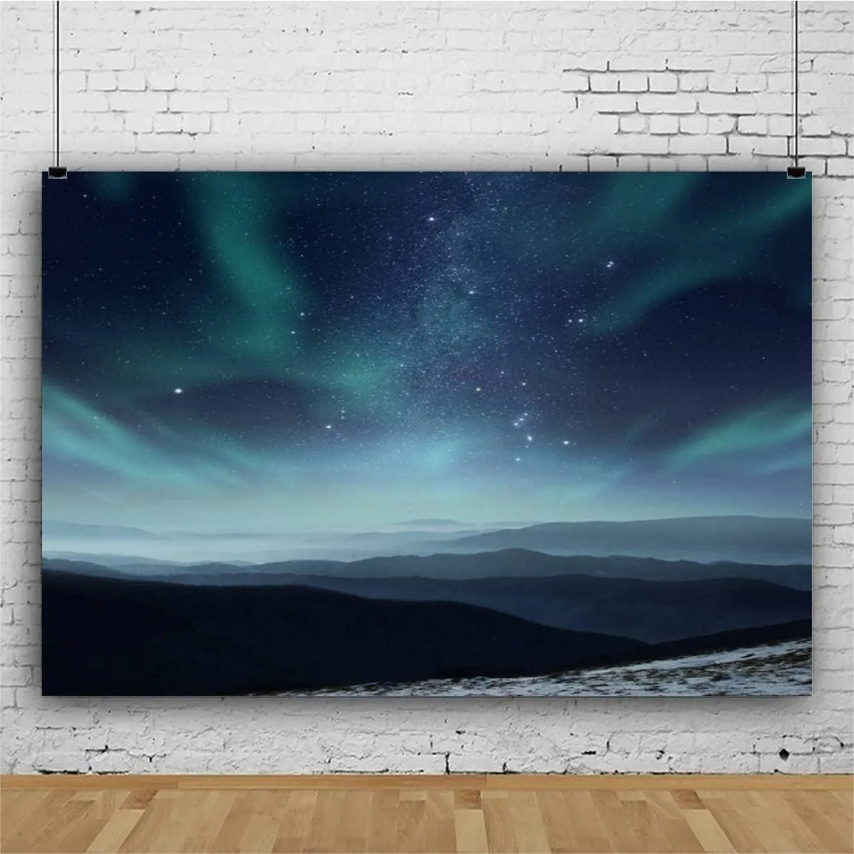 Polar Night Photography Backdrop Photographer Portrait Banner Photo Studio Photobooth Prop Photography Background Decoration Supplies 7×5ft