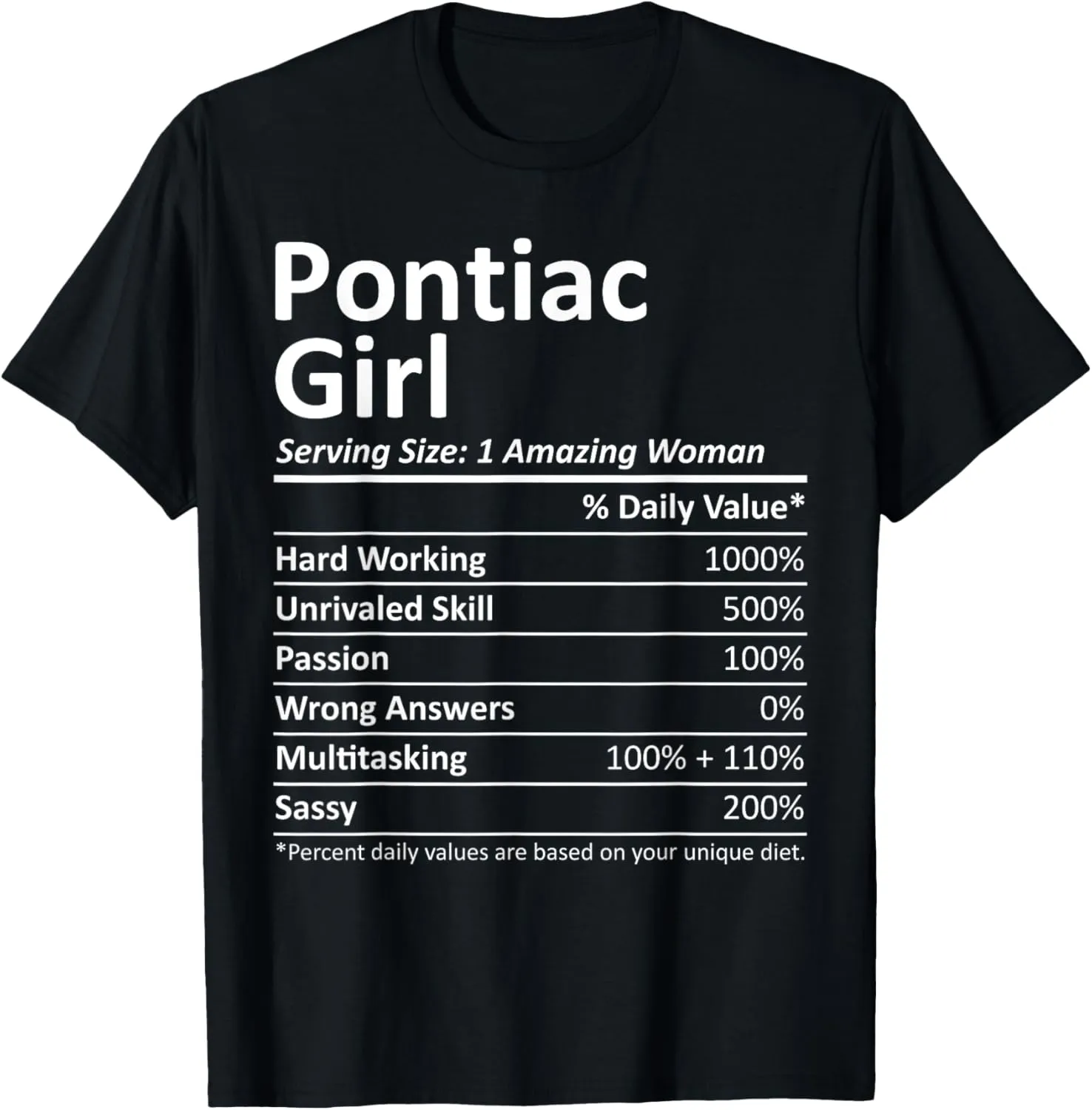 PONTIAC GIRL IL ILLINOIS Funny City Home Roots USA Gift T-Shirt