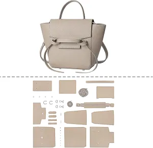 POPSEWING DIY Leather Bag Kit, Designer Belt Bag for Women, DIY Shoulder Purse for Adult, DIY Leather Purse Making Kit with Sewing Kits for Girls, Personalized Gifts