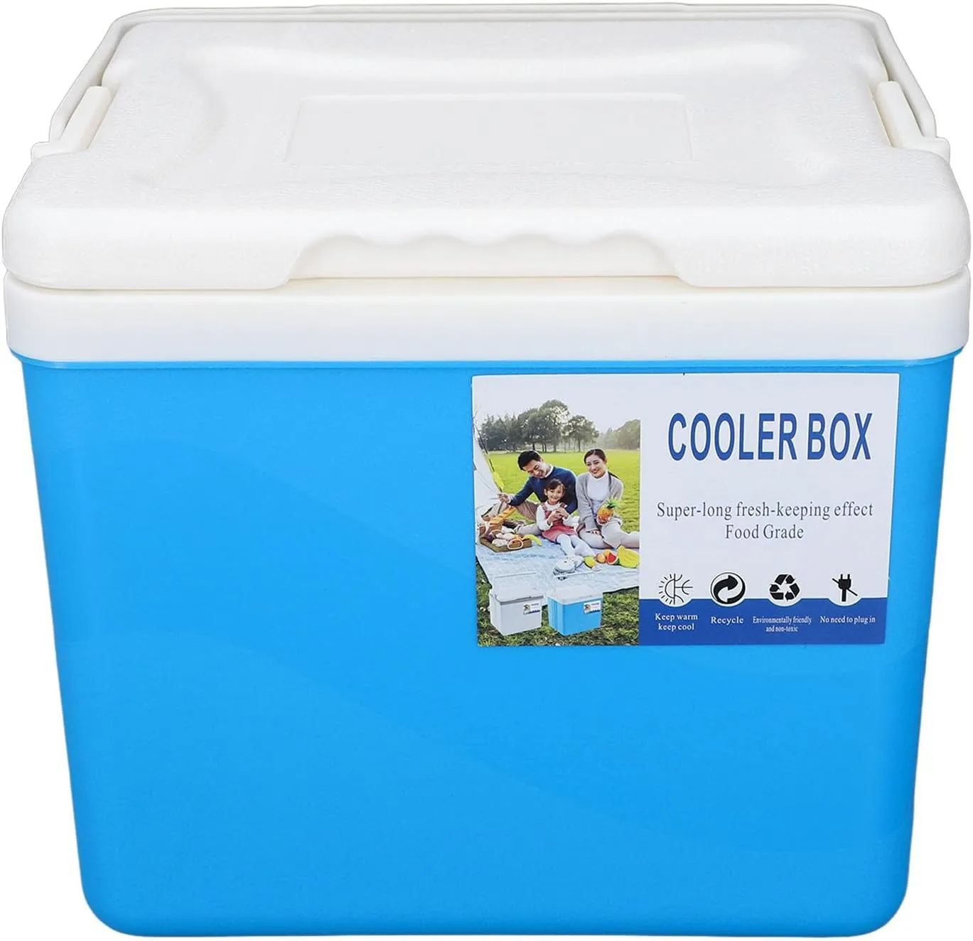 Portable Cooler Box, Insulated Cool Box 6L Foldable Handle Multifunctional for Picnic