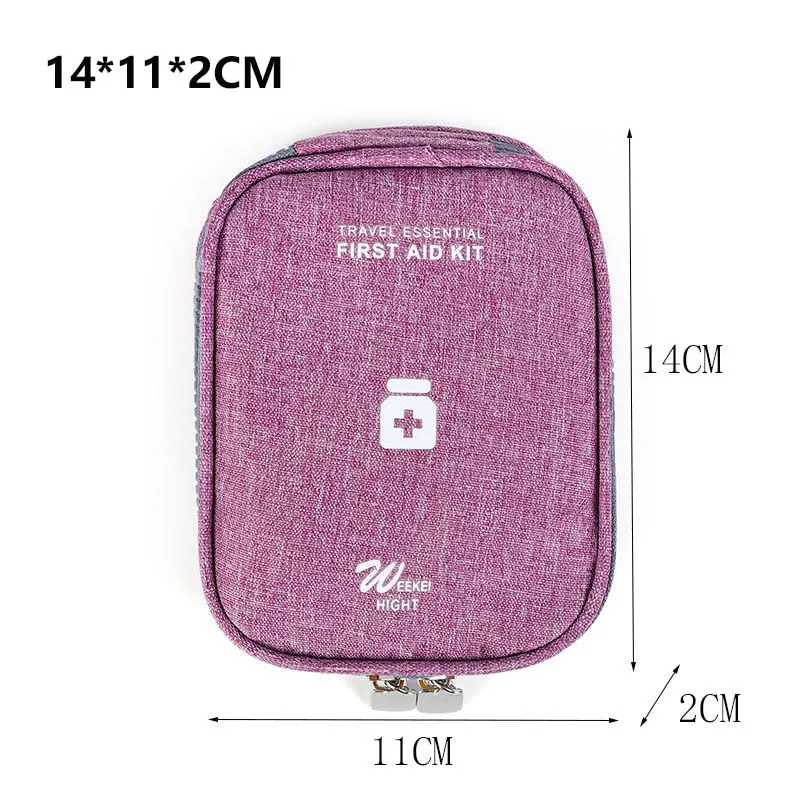 Portable First Aid Medical Kit Travel Outdoor Camping Useful Mini Medicine Storage Bag Camping Emergency Survival Bag Pill Case