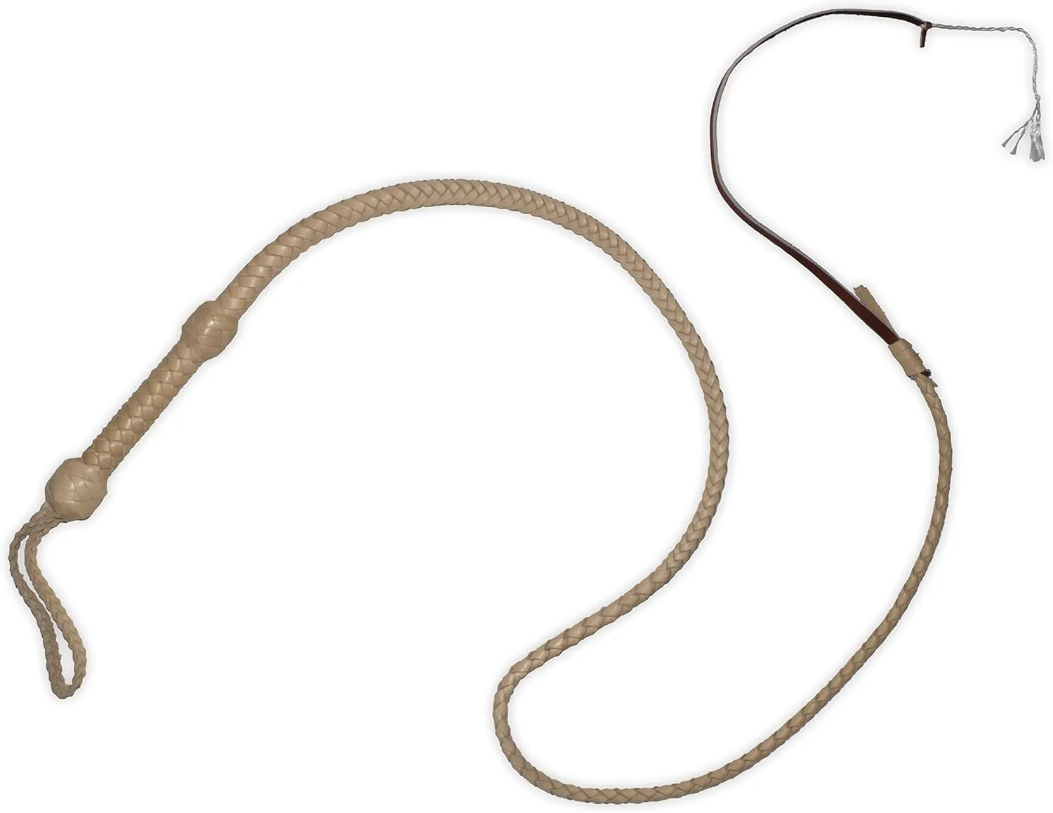 Premium Indiana Jones-Style Leather Bullwhip | Handmade in North America | 6ft & 8ft Cowhide | 8-Plait Latigo | Hollywood & Rodeo Heritage