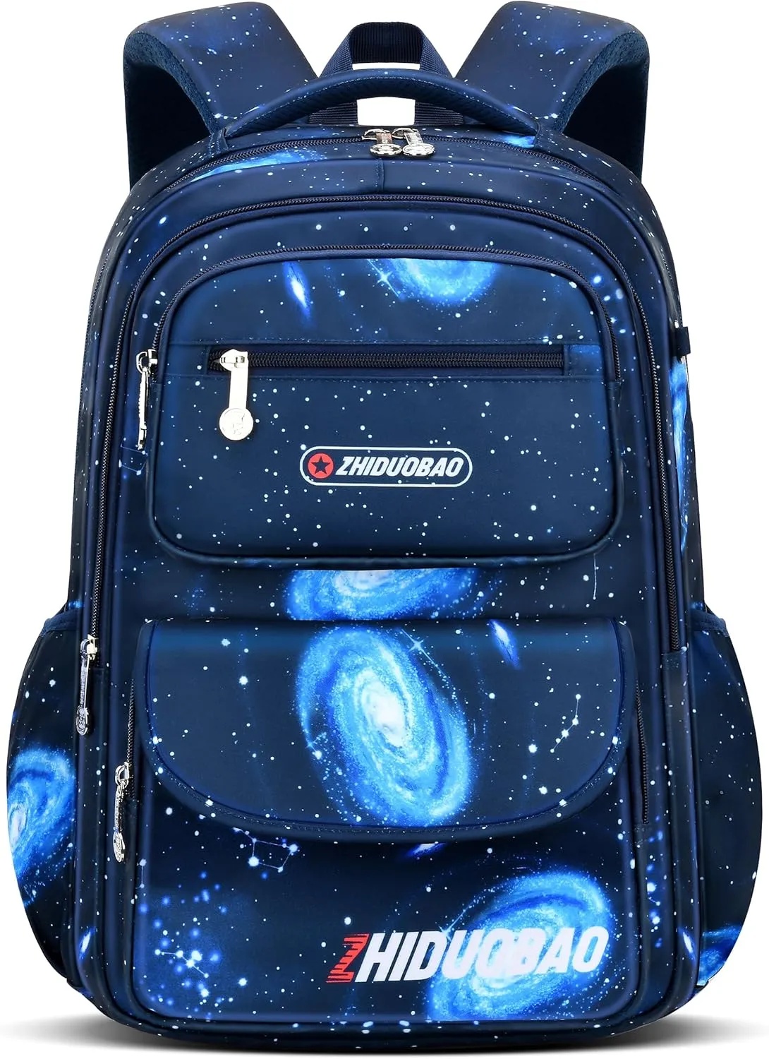 Primary School schoolbag with starry sky pattern For Boys, Large Capacity and Lightweight, Waterproof And Durable, Suitable for children aged 6-12 ， Casual Children's Bag