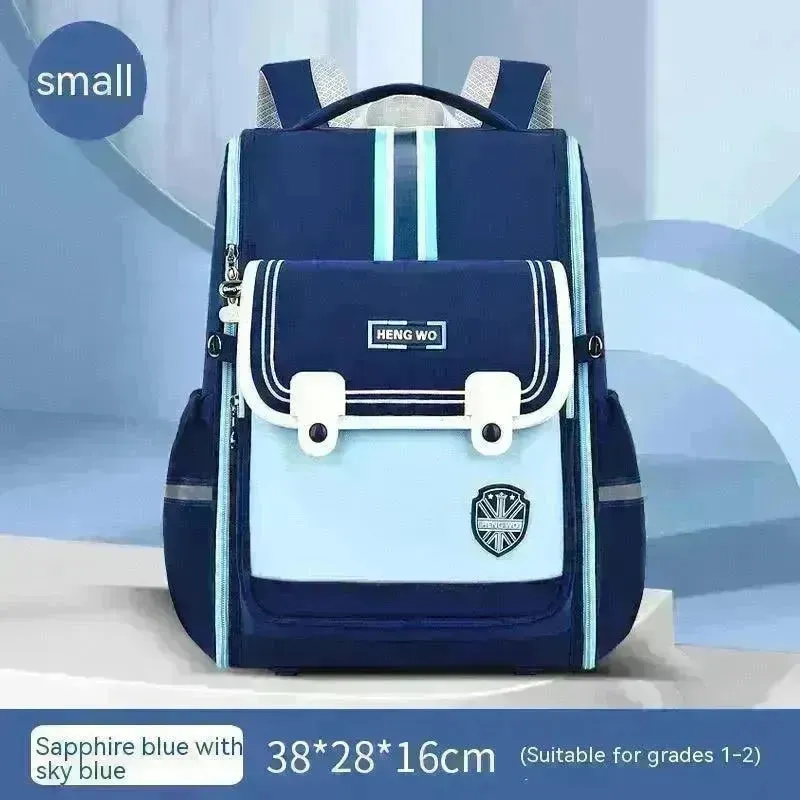 Primary School Student Schoolbag Female Lightweight Burden Alleviation Spine Protection