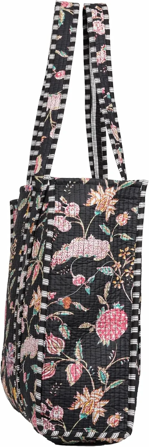 Printed Cotton Tote Bag Lightweight Travel Bag Grocery Shopping Tote Bag Handmade Boho Bag Quilted Tote Bag Market Bag