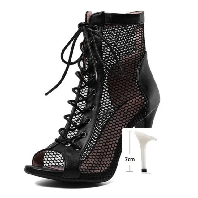 Prom Outdoor Sexy stilettos High Heels Women Latin dance heels Latin shoes Stripper Boots Ballroom