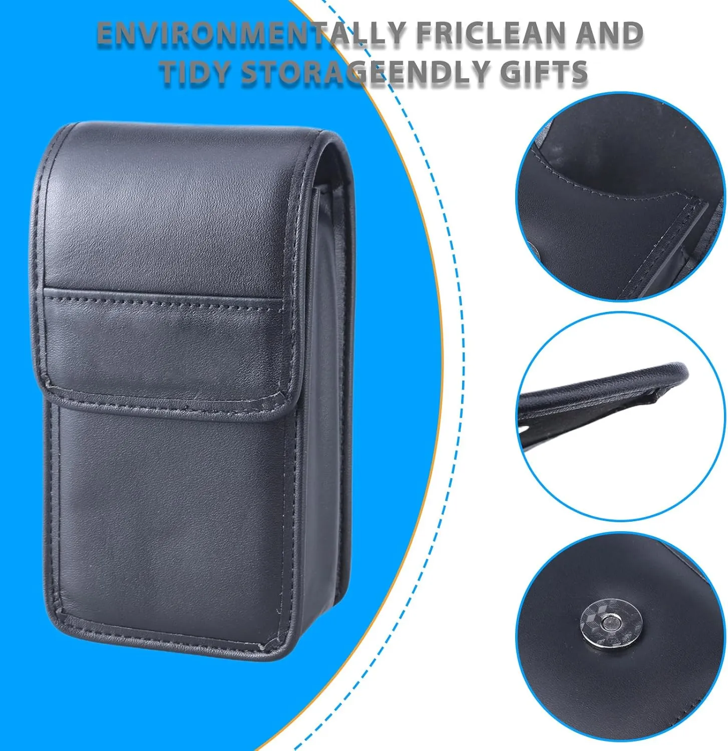 PU Camera Case for Contax TVS3 TVS1 T2 T3 Camera Waterproof Pad Protective Bag Water Resistant with Soft Velvet Lining, 8*4*12cm