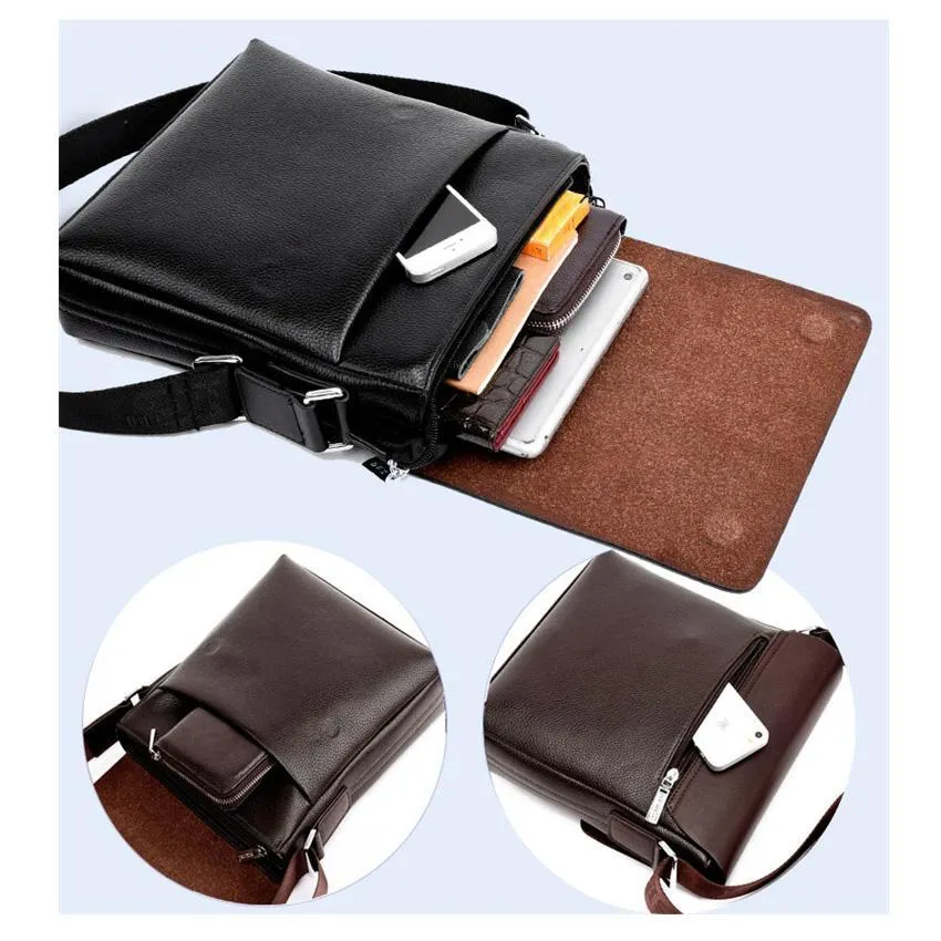 PU Leather Crossbody Bags for Men