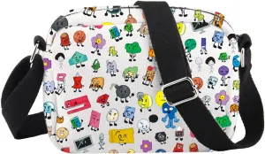 PWHAOO BFDI Game Inspired Gift Algebralian Crossbody Bag Game Fan Travel Bag Cosplay Merch