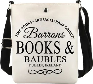 PWHAOO Fantasy Reader Gift Books Lover Crossbody Bag Bookstore Travel Bag Bookish Gift