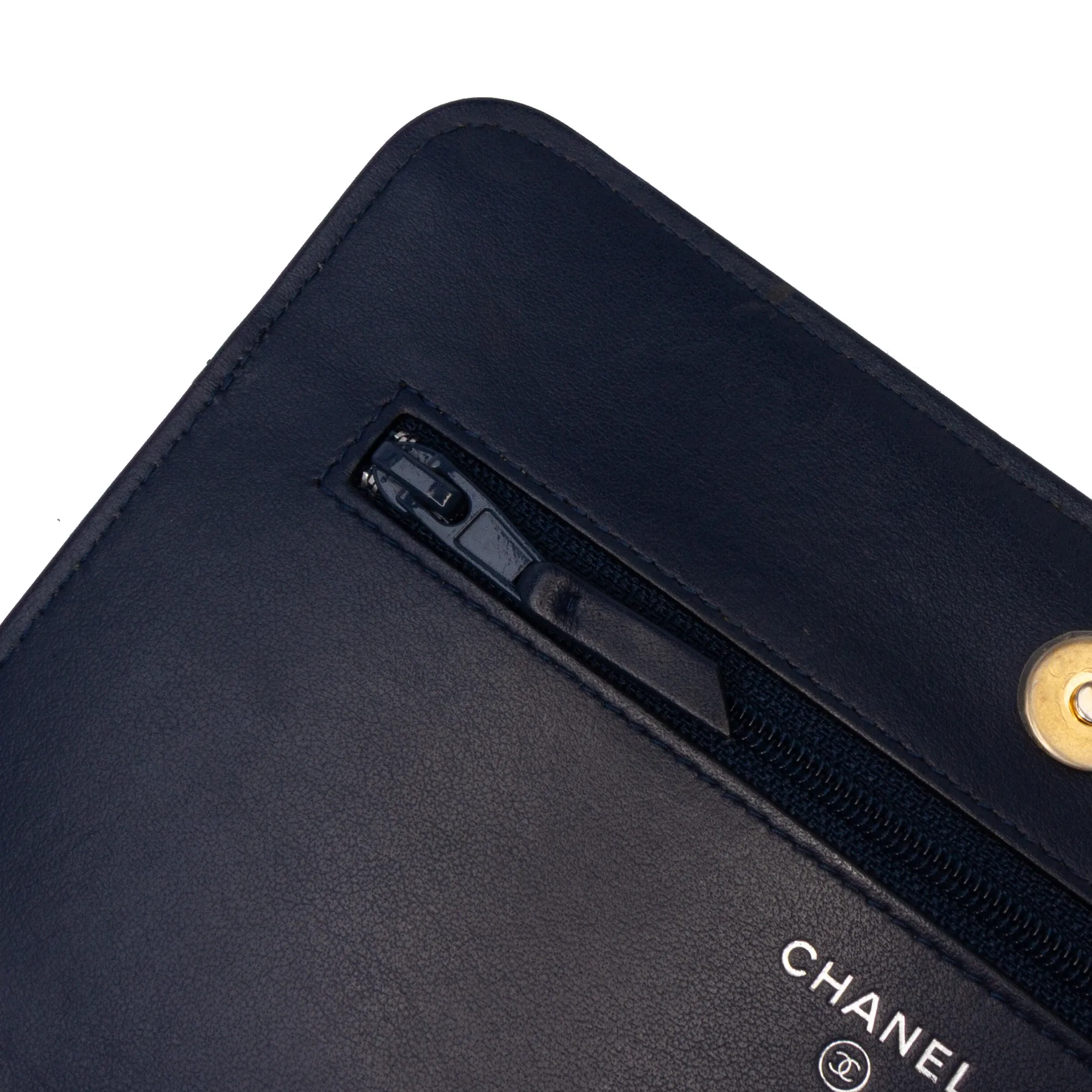 Quilted Aged Calfskin Gabrielle Wallet On Chain