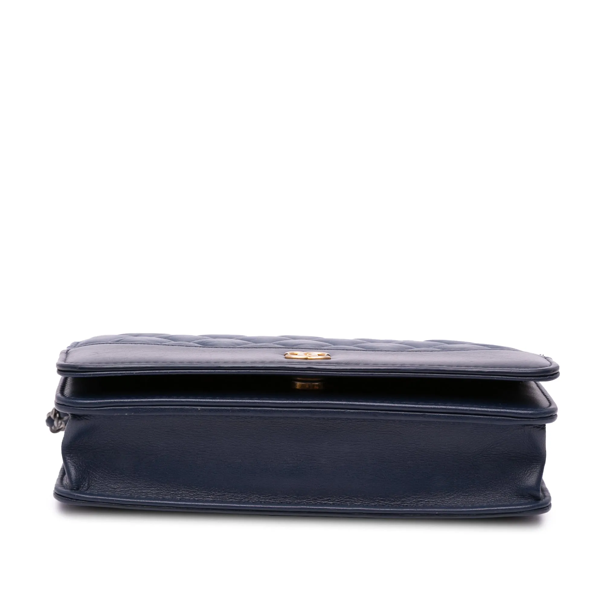 Quilted Aged Calfskin Gabrielle Wallet On Chain