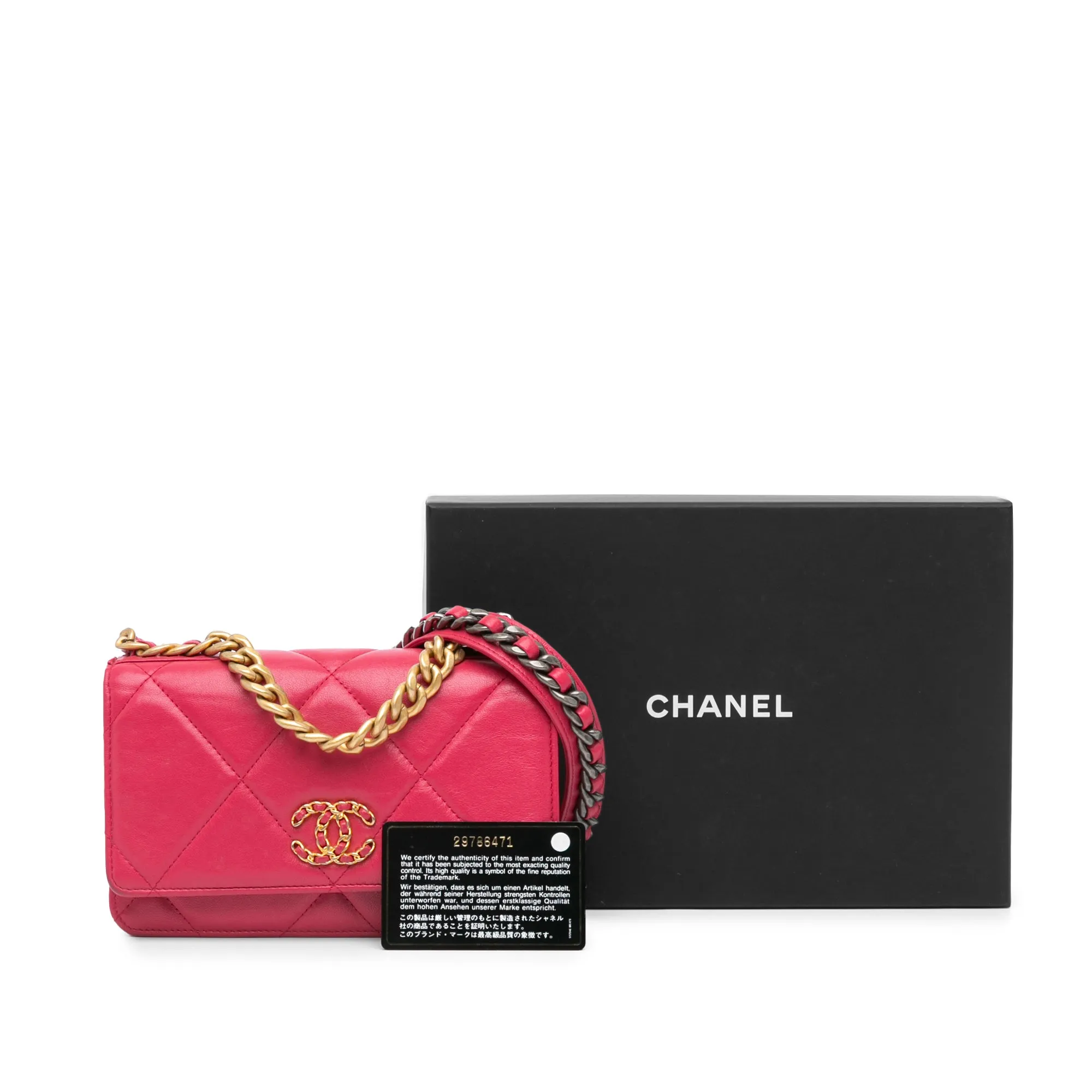 Quilted Lambskin 19 Wallet on Chain