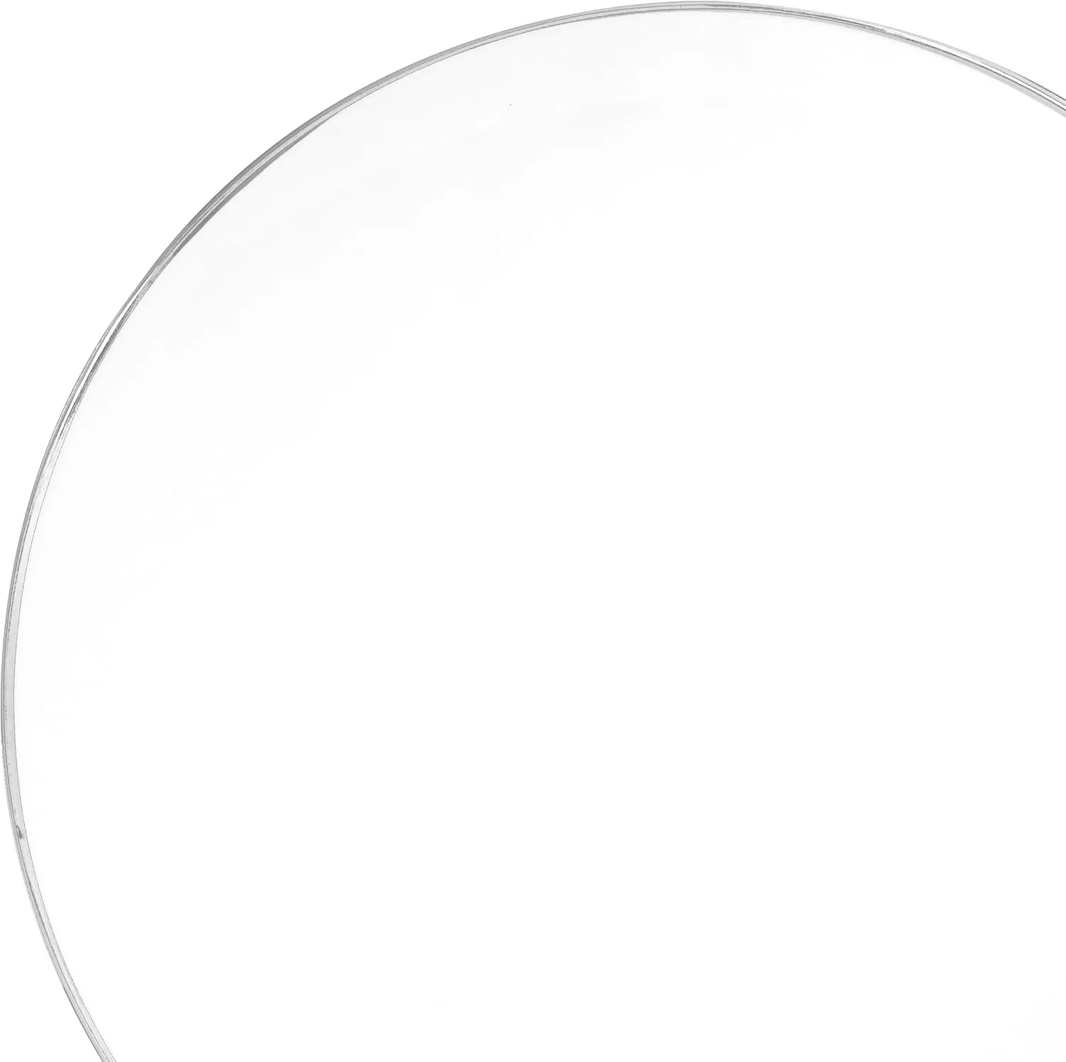 " OCCASIONS " 240 Plates Pack,(120 Guests) Premium Wedding Party Disposable Plastic Plates Set -120 x 10.25'' Dinner   120 x 7.5'' Salad/Dessert (Bali, White & Silver)