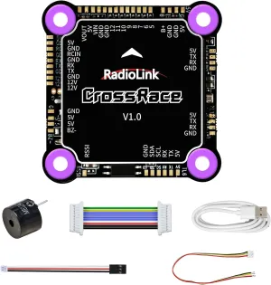 Radiolink CrossRace APM Flight Controller Stack OSD Integrated for DJI HD VTX System for RC Drone 90A 4in1 ESC for Racing Drone 37 * 37