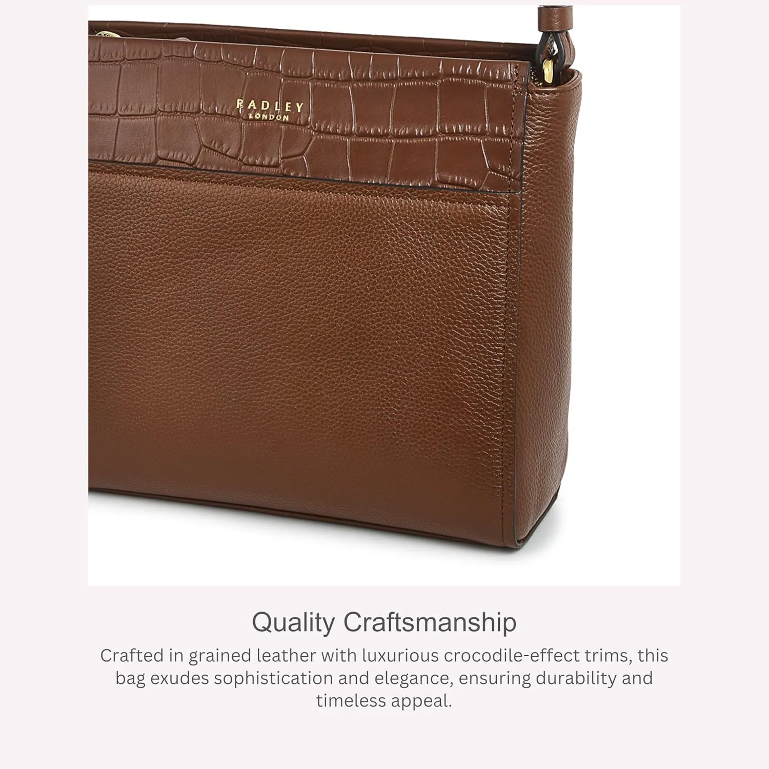 RADLEY London Downtown Women’s Small Leather Ziptop Crossbody Bag
