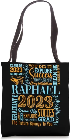 Raphael Class Of 2023 Graduate Diploma Accomplishment Tote Bag