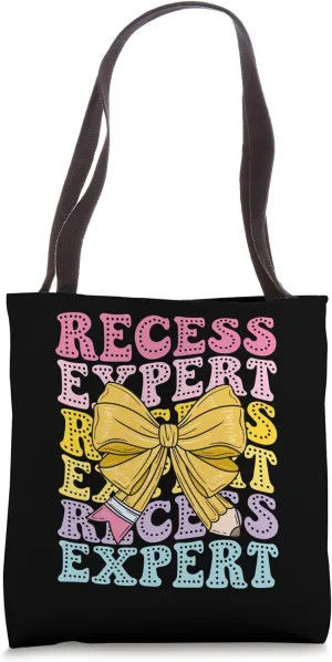 Recess Expert Students Playground Monitor Safety Supervisor Tote Bag