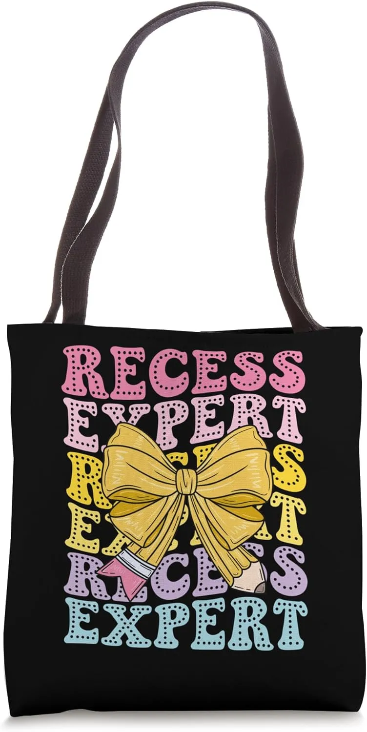 Recess Expert Students Playground Monitor Safety Supervisor Tote Bag