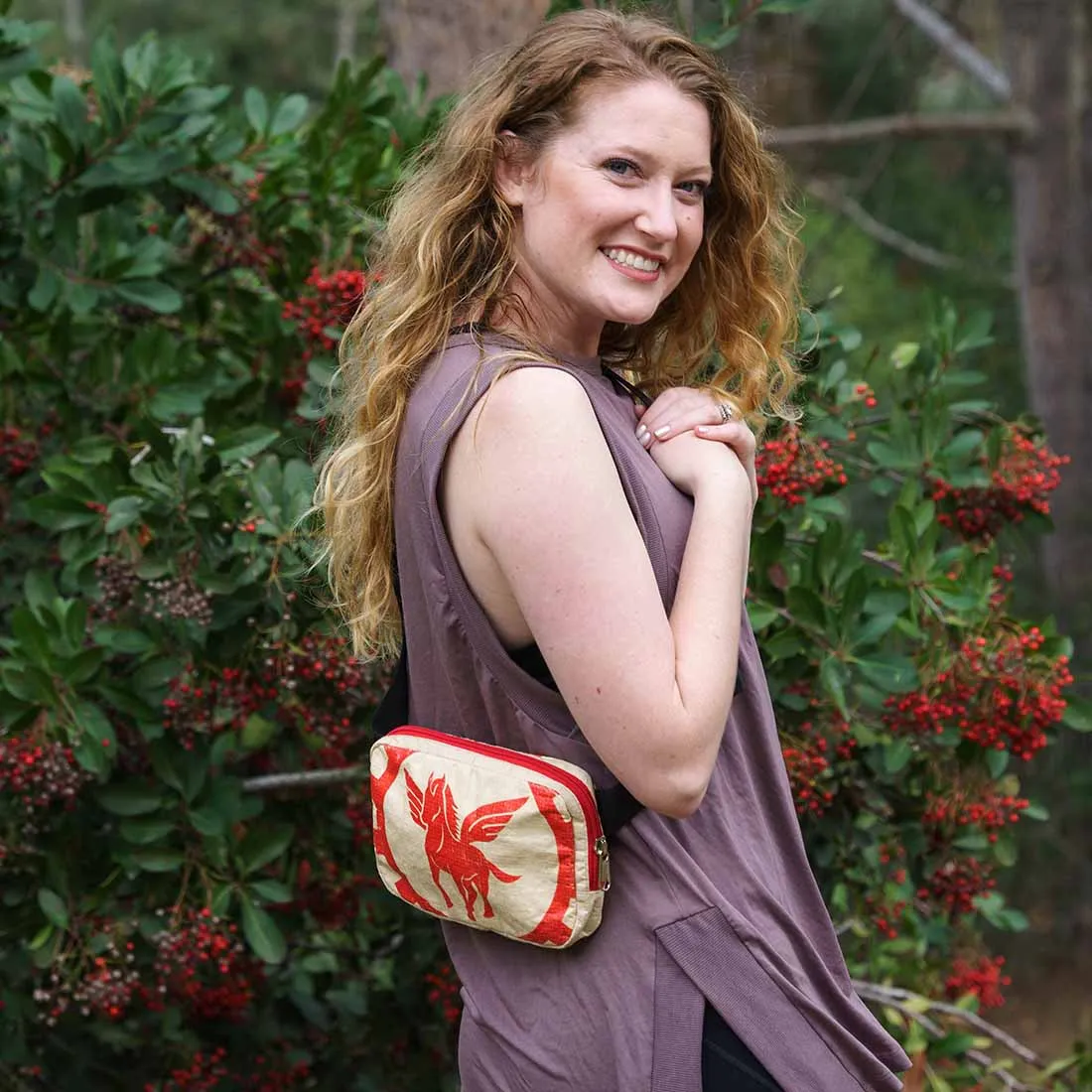 Recycled Cement Belt Bag - Pegasus