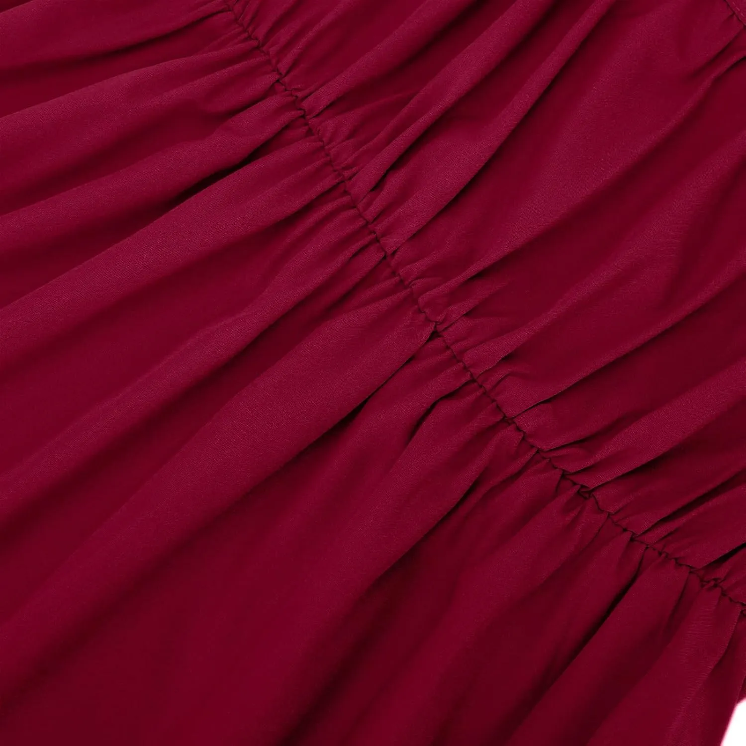 Regency Dresses for Women with Satin Sash Ruffled Puff Sleeve Empire Waist Dress Gown