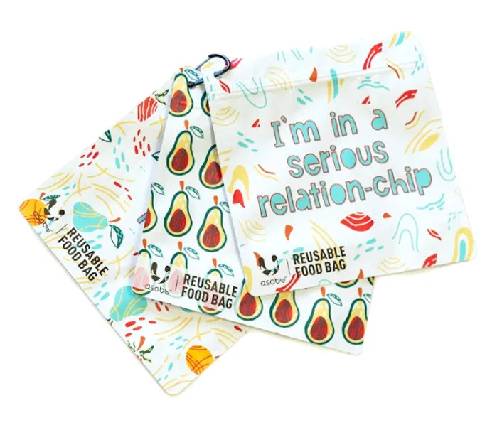 Reusable Food Bags - Set of 3