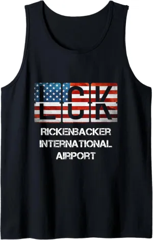 Rickenbacker International Airport LCK IATA ICAO Gift Tank Top