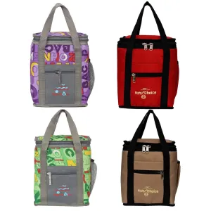 Right choice denim carry on tote lunch bags combo (4 colors) - pack of 4