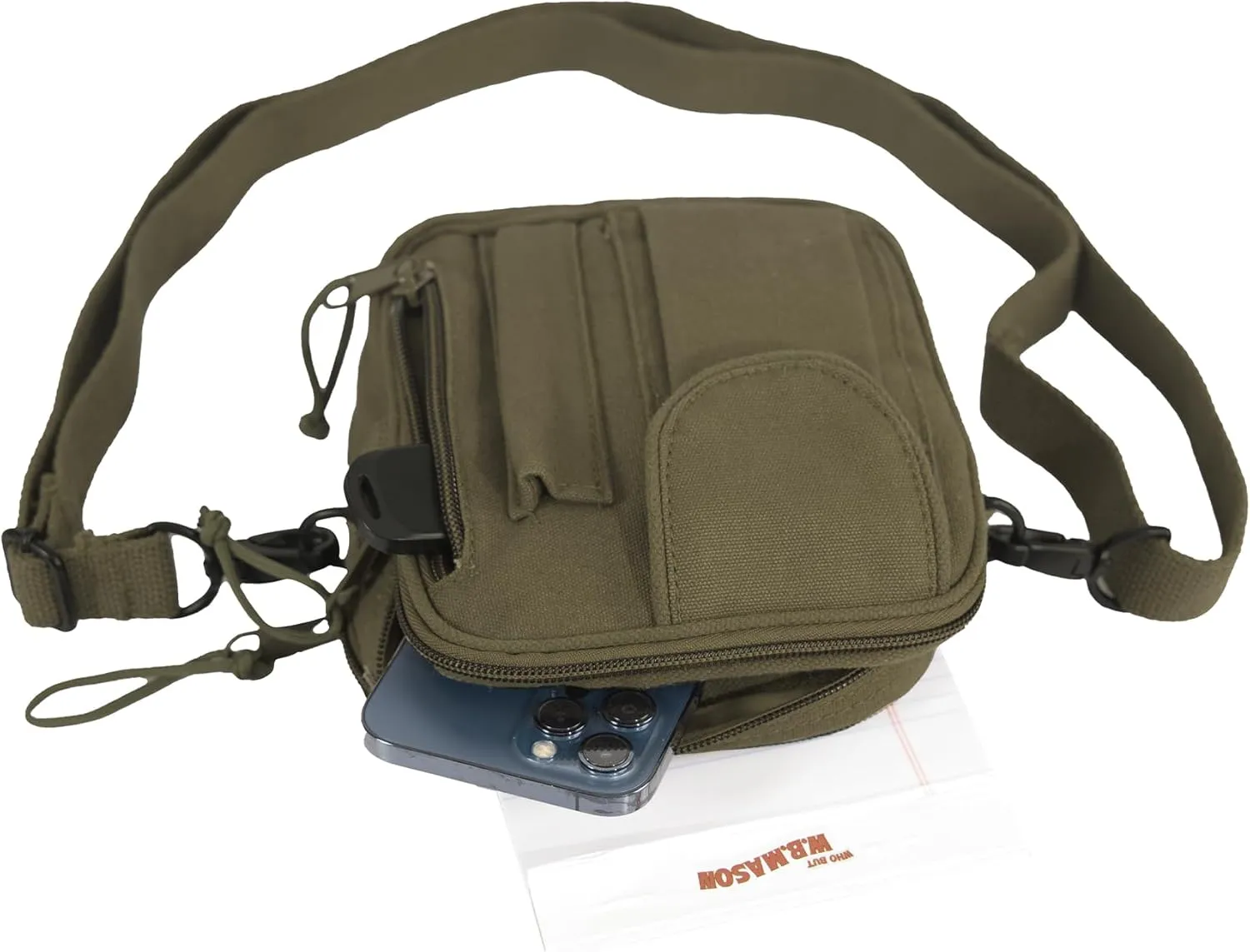 Rothco Excursion Organizer Shoulder Bag – Canvas Crossbody EDC Travel Bag 2L Storage