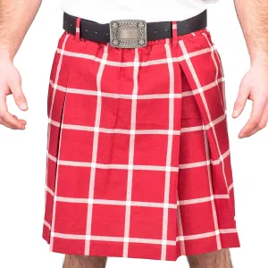 Rowdy Roddy Piper Hot Rod Kilt Skirt and Belt Halloween Costume Set