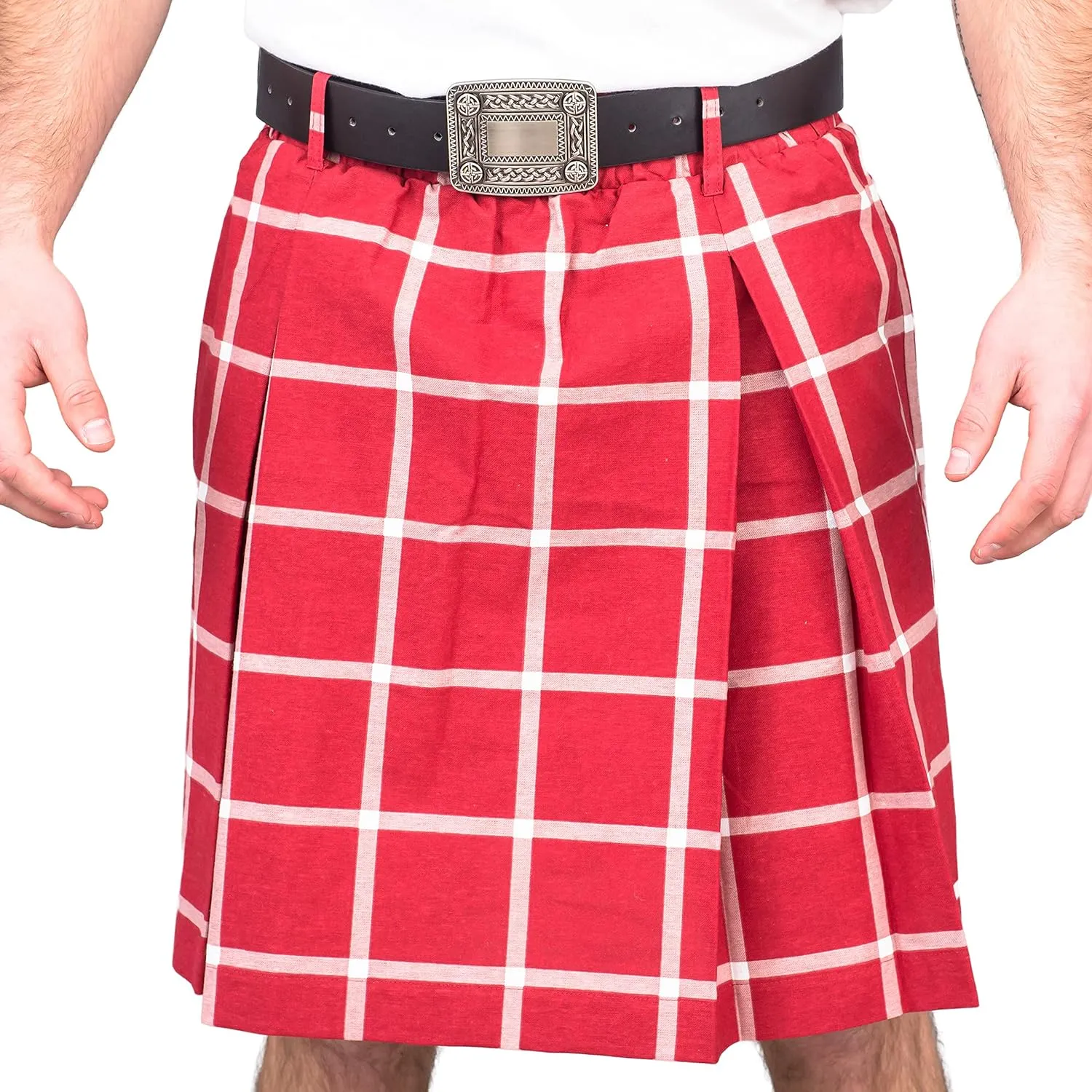 Rowdy Roddy Piper Hot Rod Kilt Skirt and Belt Halloween Costume Set