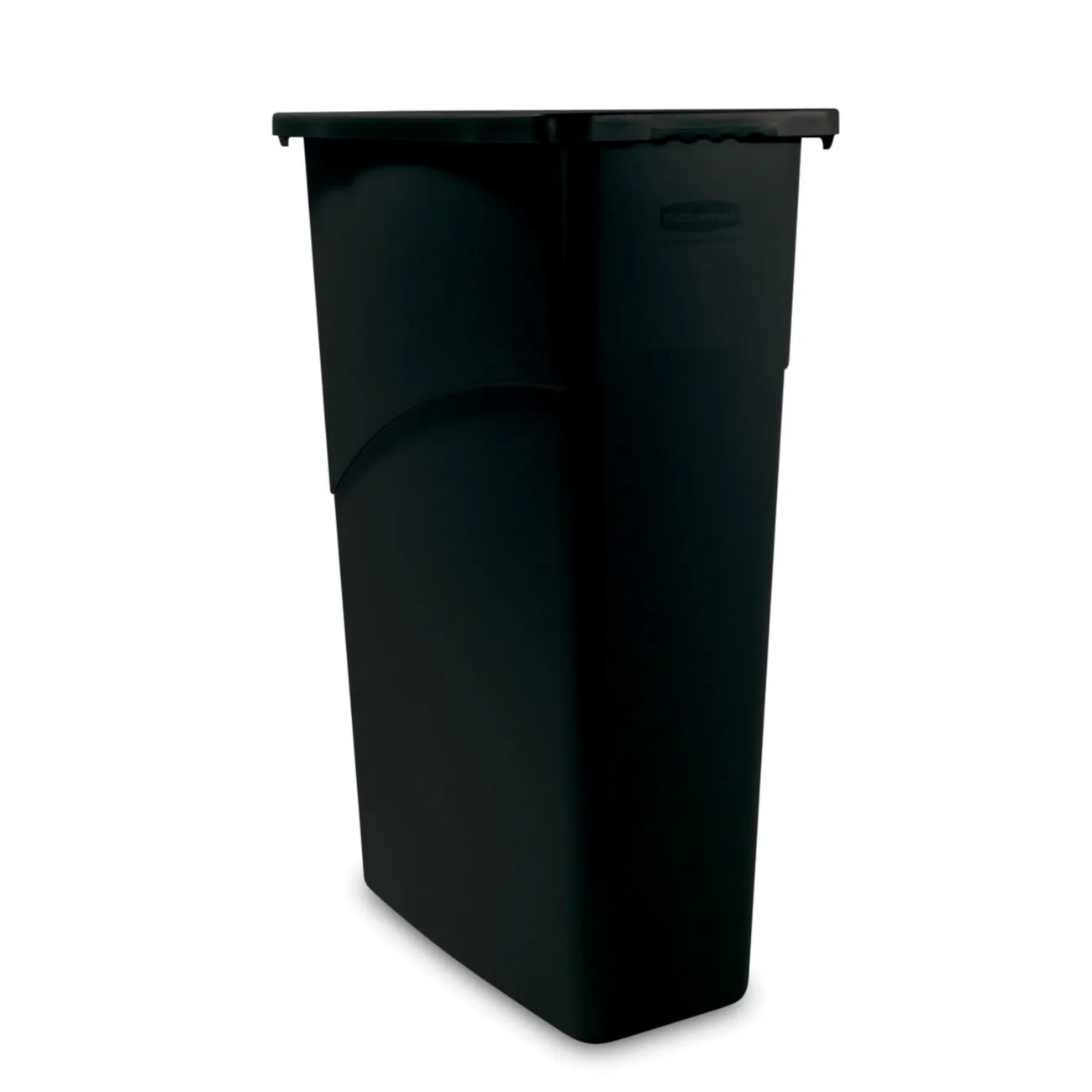 Rubbermaid Slim Jim Waste Container, 87 L - Black